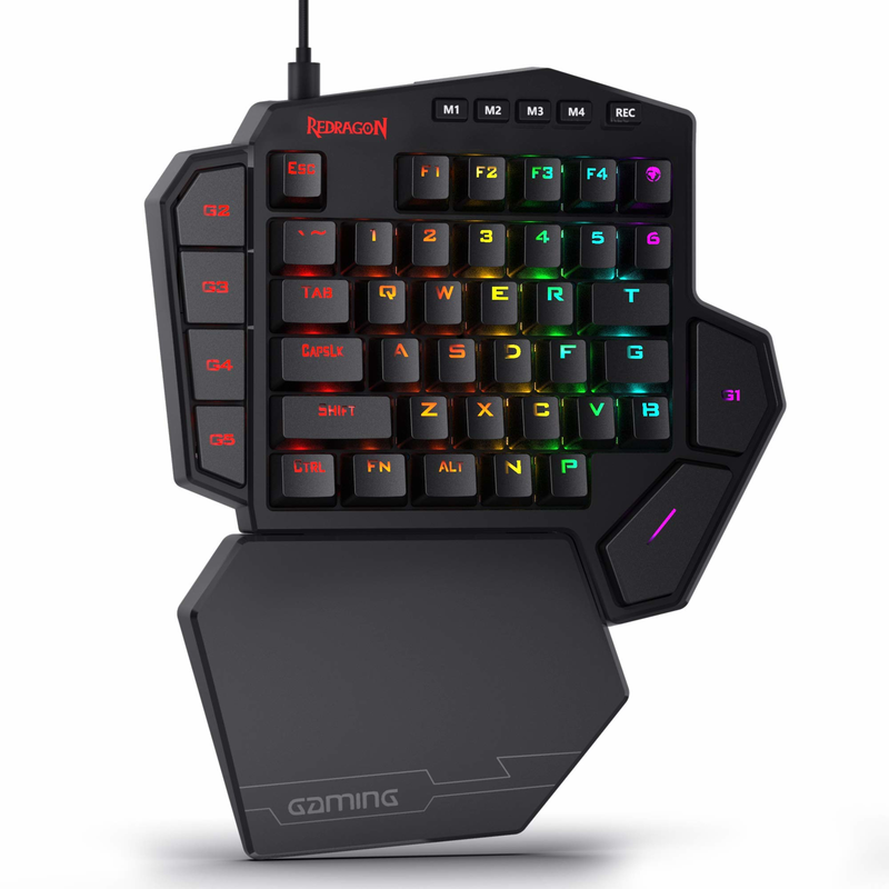 Gaming Keyboard Half - Redragon K585 DITI Teclado mecánico RGB