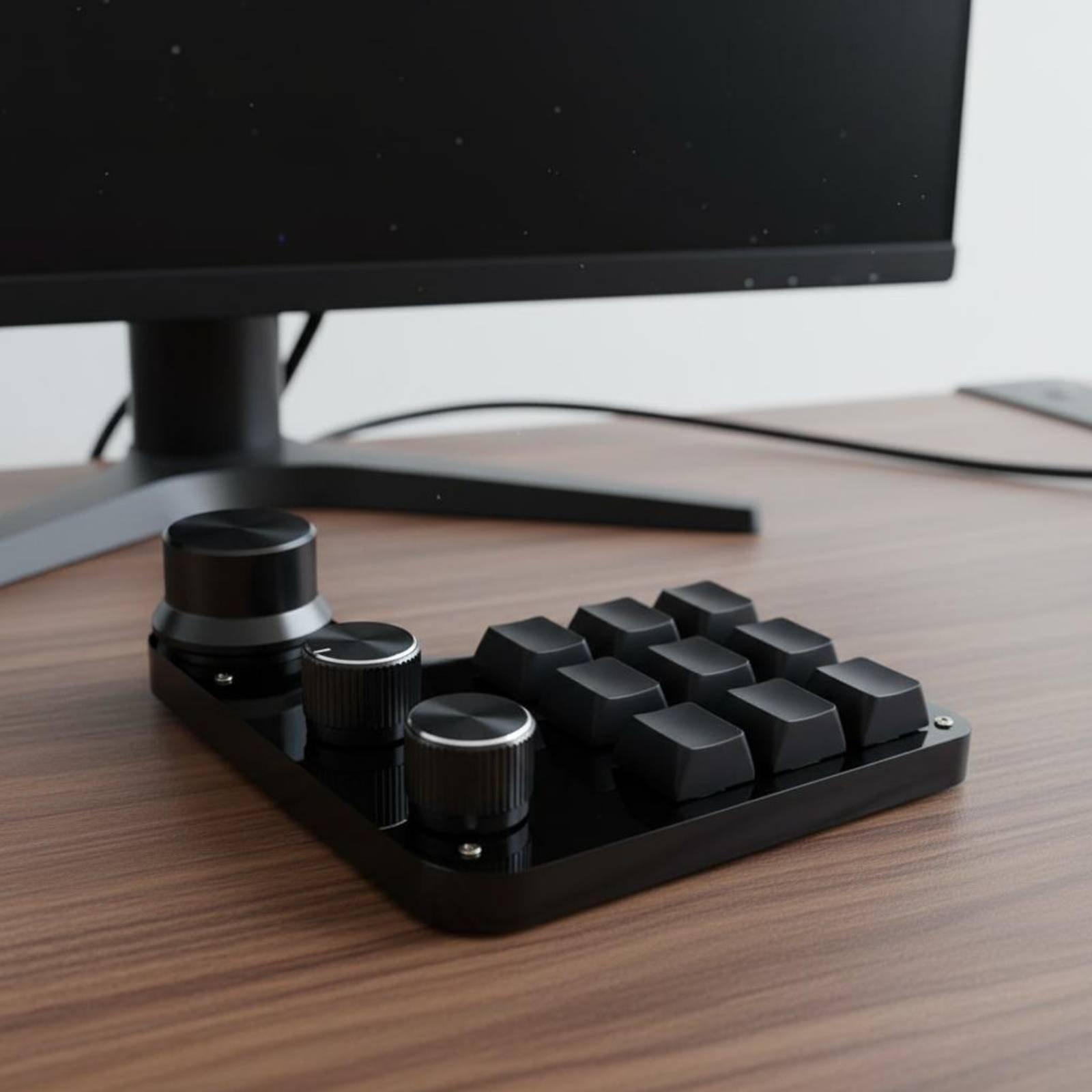 Gaming Keyboard Mechanical - Teclado Mecánico para Juegos con Perillas,