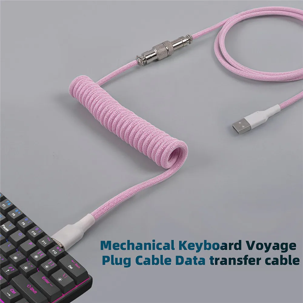 Gaming Keyboard Types - Nuevo Cable en espiral para teclado