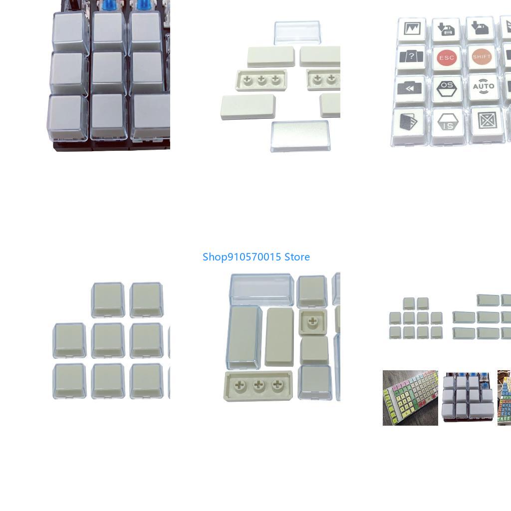 Keyboard Gaming Transparent - Tecla doble capa translúcida ABS B95C