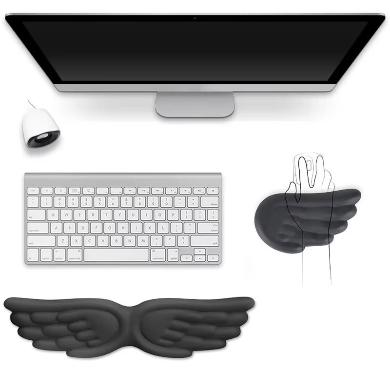 Gaming Keyboard Ergonomics - Reposamuñecas para teclado y ratón, reposamuñecas