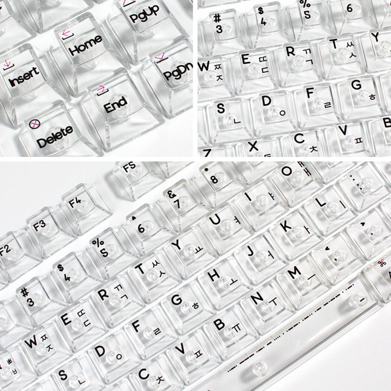 Keyboard Gaming Transparent - Teclas de cristal con impresión UV