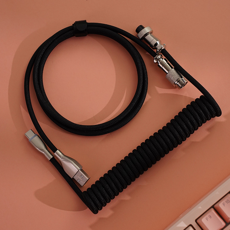 Gaming Keyboard Types - Cable USB Tipo C en Espiral