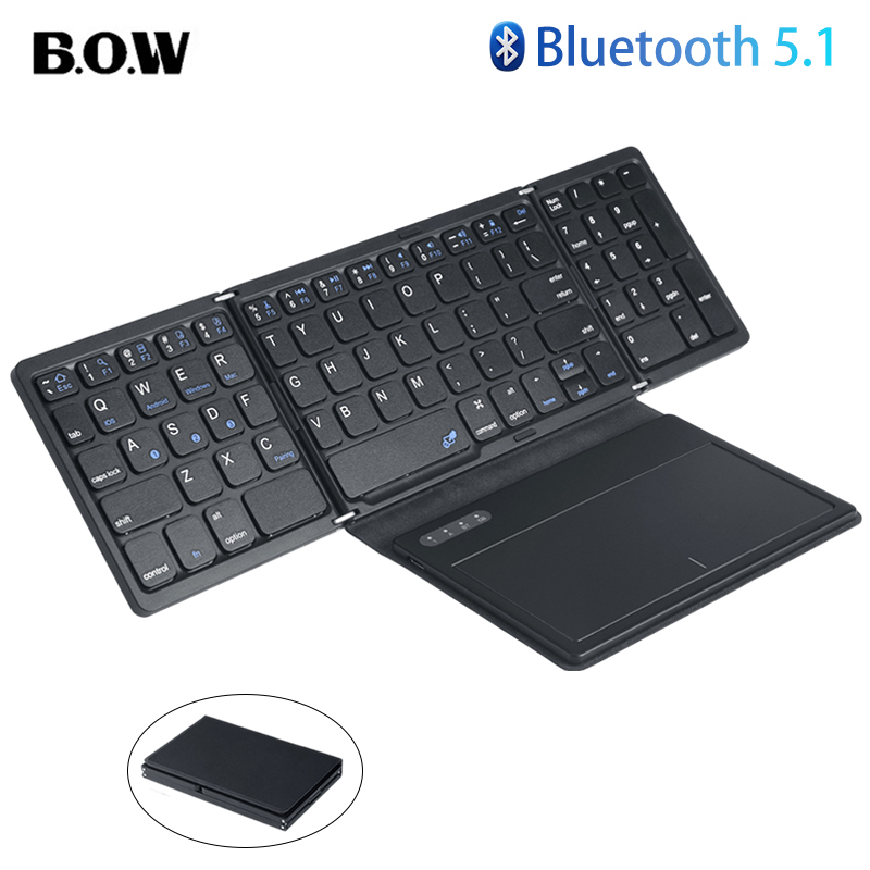 Gaming Keyboard Budget - Teclado Bluetooth plegable BOW con panel