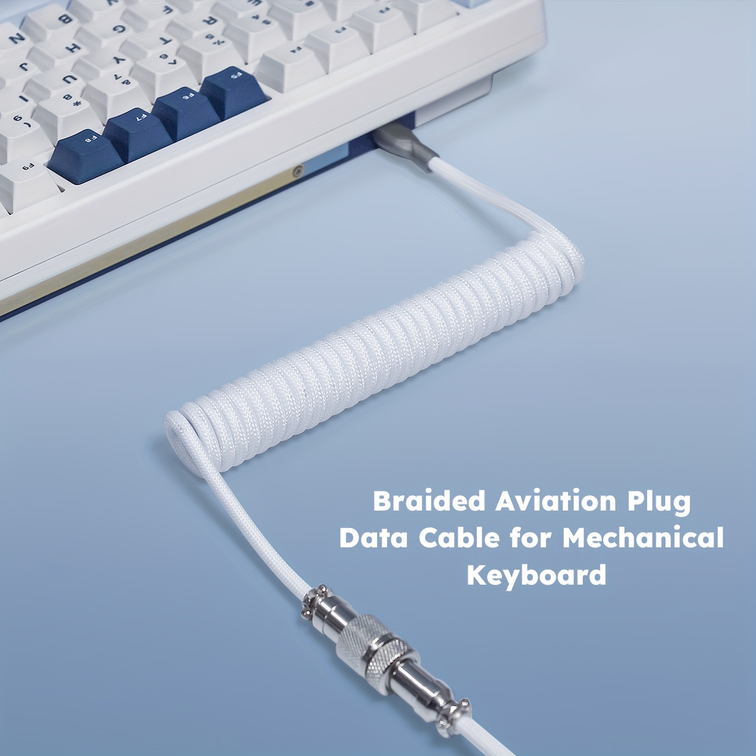 Gaming Keyboard Types - Cable en espiral para teclado mecánico,
