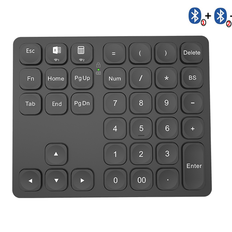 Gaming Keyboard Budget - BOW-teclado numérico Bluetooth Dual, teclado numérico
