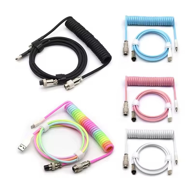 Cable en espiral para teclado  - Gaming Keyboard Types reseña y precio