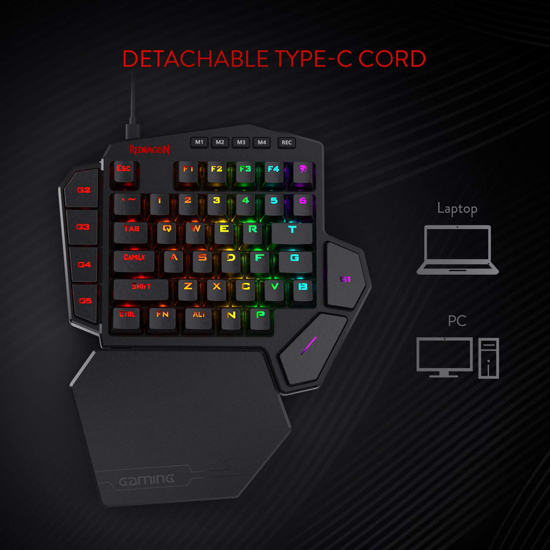 Redragon K585 DITI Teclado mec - Gaming Keyboard Half reseña y precio