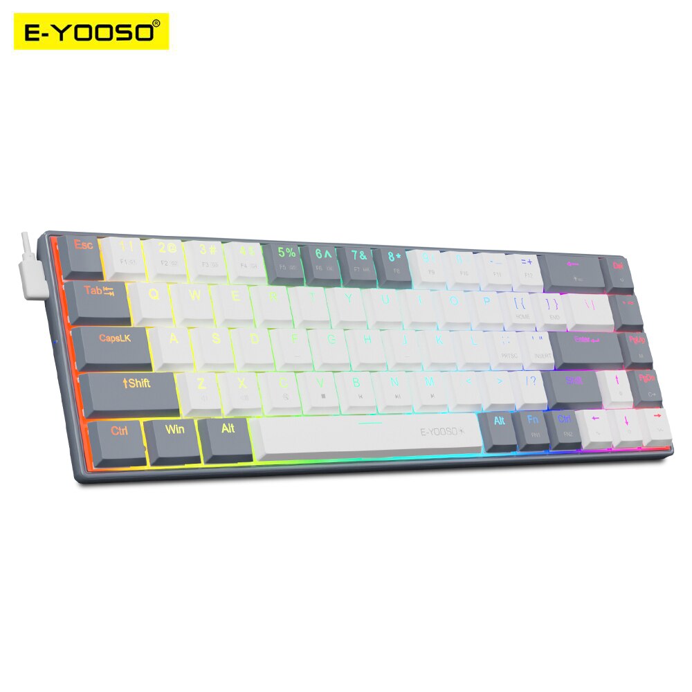E-YOOSO A68 RGB Mini teclado m - Gaming Keyboard Budget reseña y precio