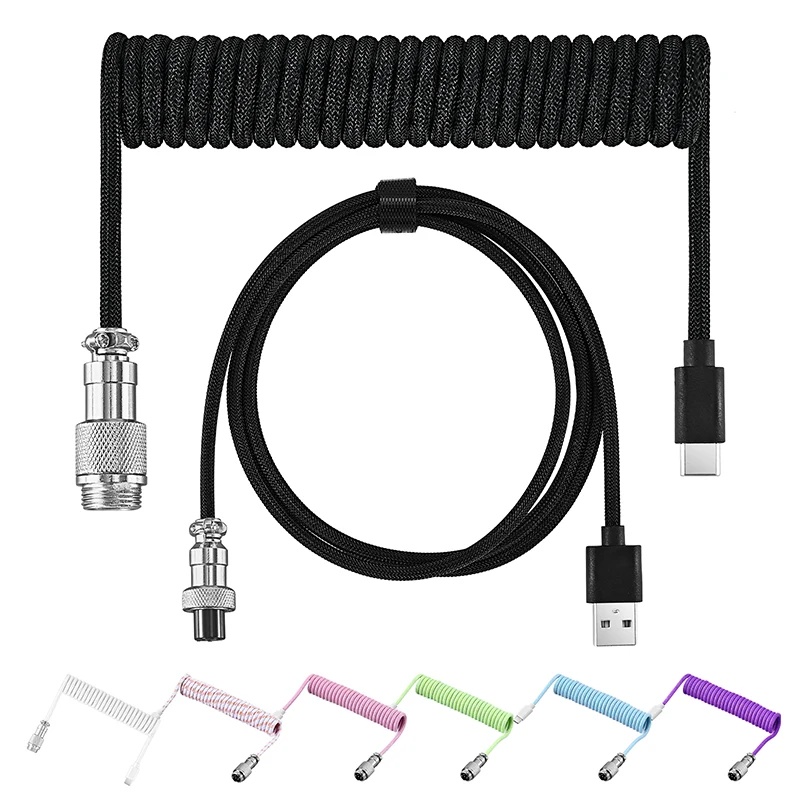 Cable en espiral para teclado  - Gaming Keyboard Types reseña y precio