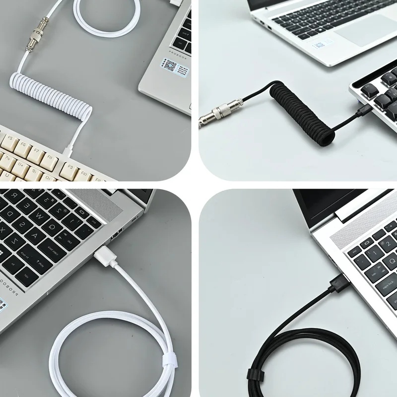 Cable en espiral para teclado  - Gaming Keyboard Types reseña y precio