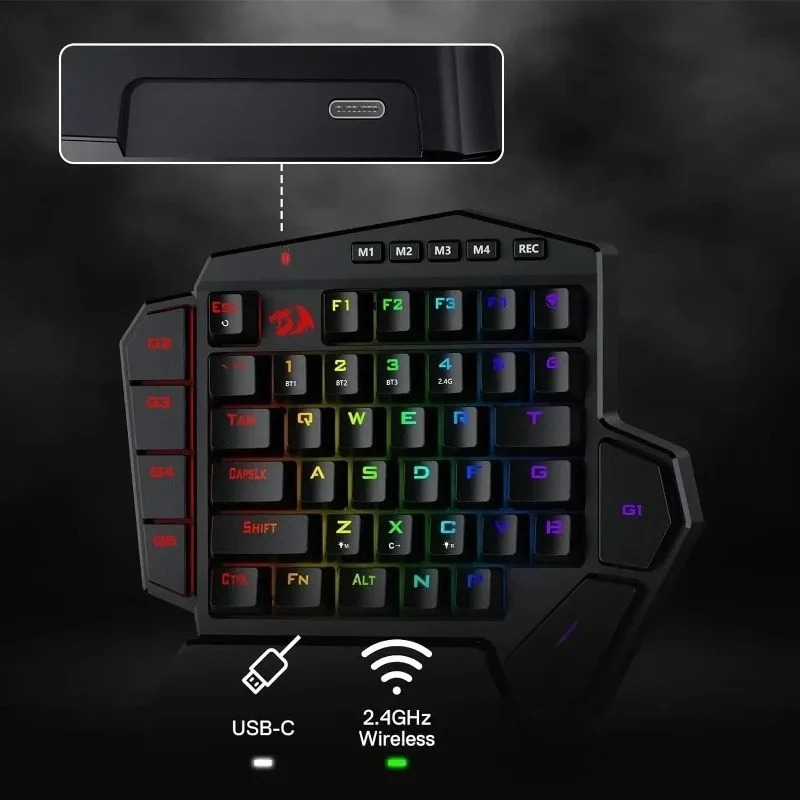 Nuevo Teclado Mecánico Inalámb - Gaming Keyboard Half reseña y precio