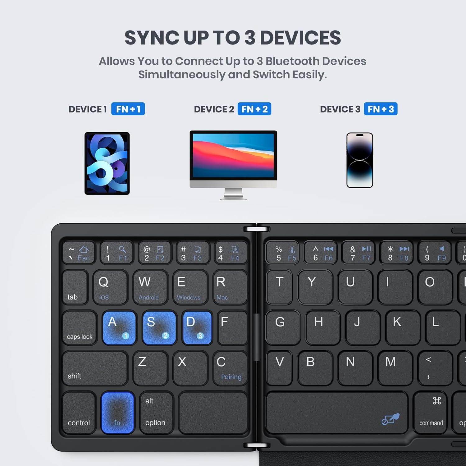 Mini teclado plegable portátil - Gaming Keyboard Budget reseña y precio