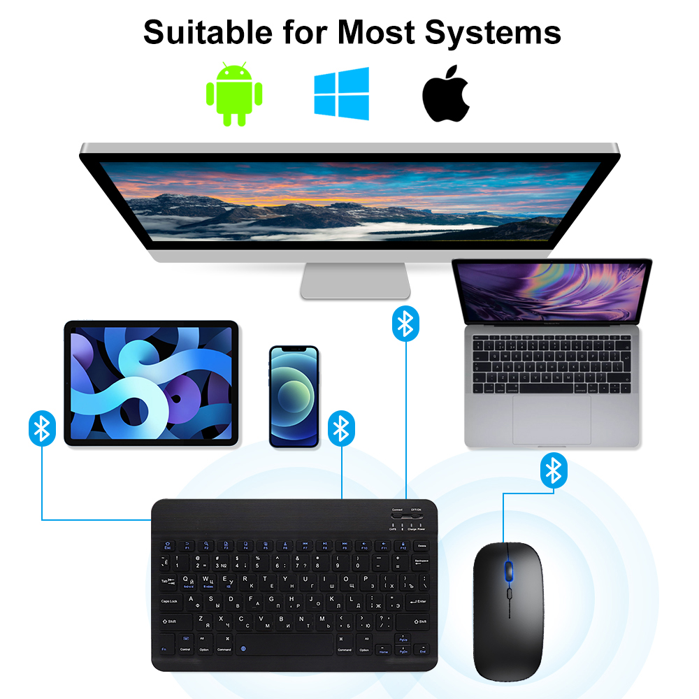 Teclado y ratón Bluetooth para - Gaming Keyboard Ergonomics reseña y precio