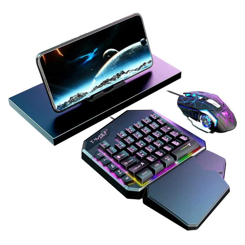 Juego de 5 en 1, teclado mini  - Gaming Keyboard Half reseña y precio
