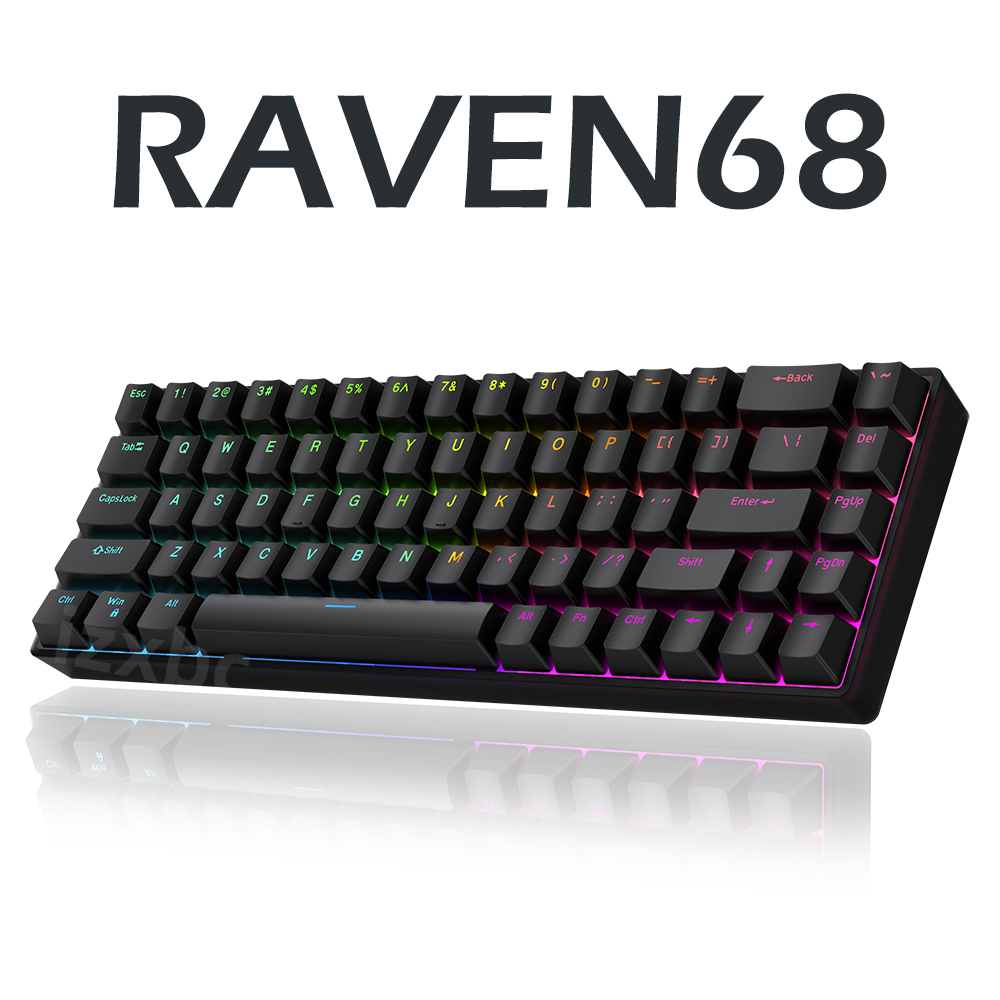 Teclado mecánico con cable Rav - Gaming Keyboard Half reseña y precio
