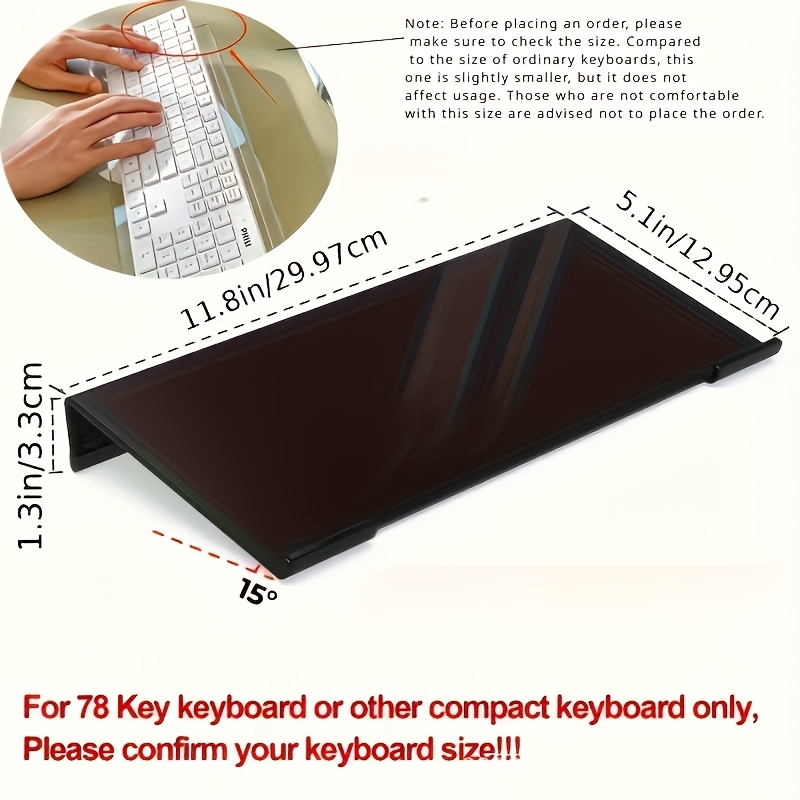 Soporte para teclado acrílico, - Gaming Keyboard Ergonomics reseña y precio