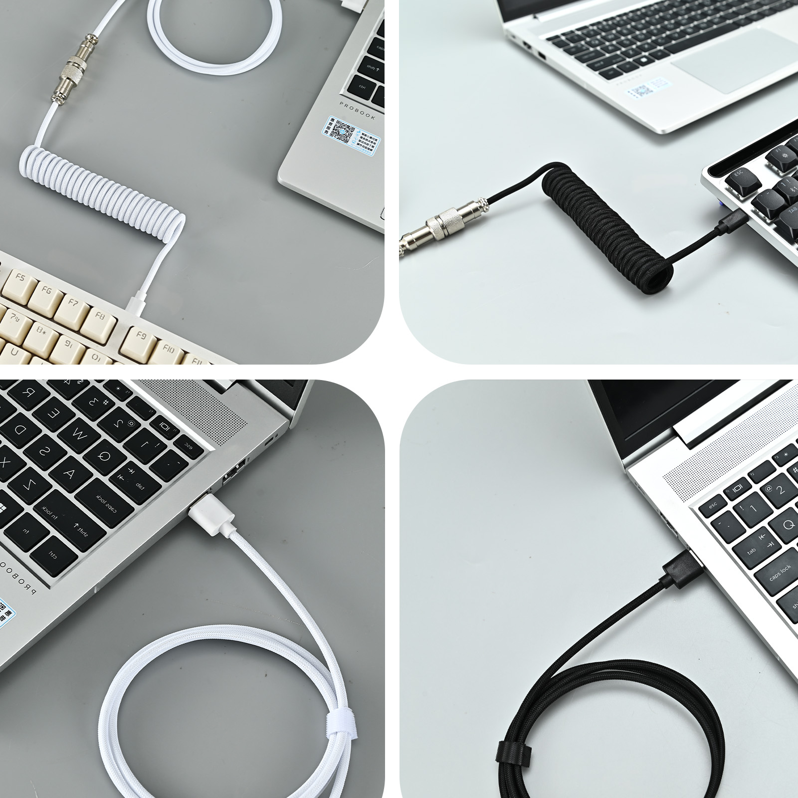 Cable Espiral USB Tipo C para  - Gaming Keyboard Types reseña y precio