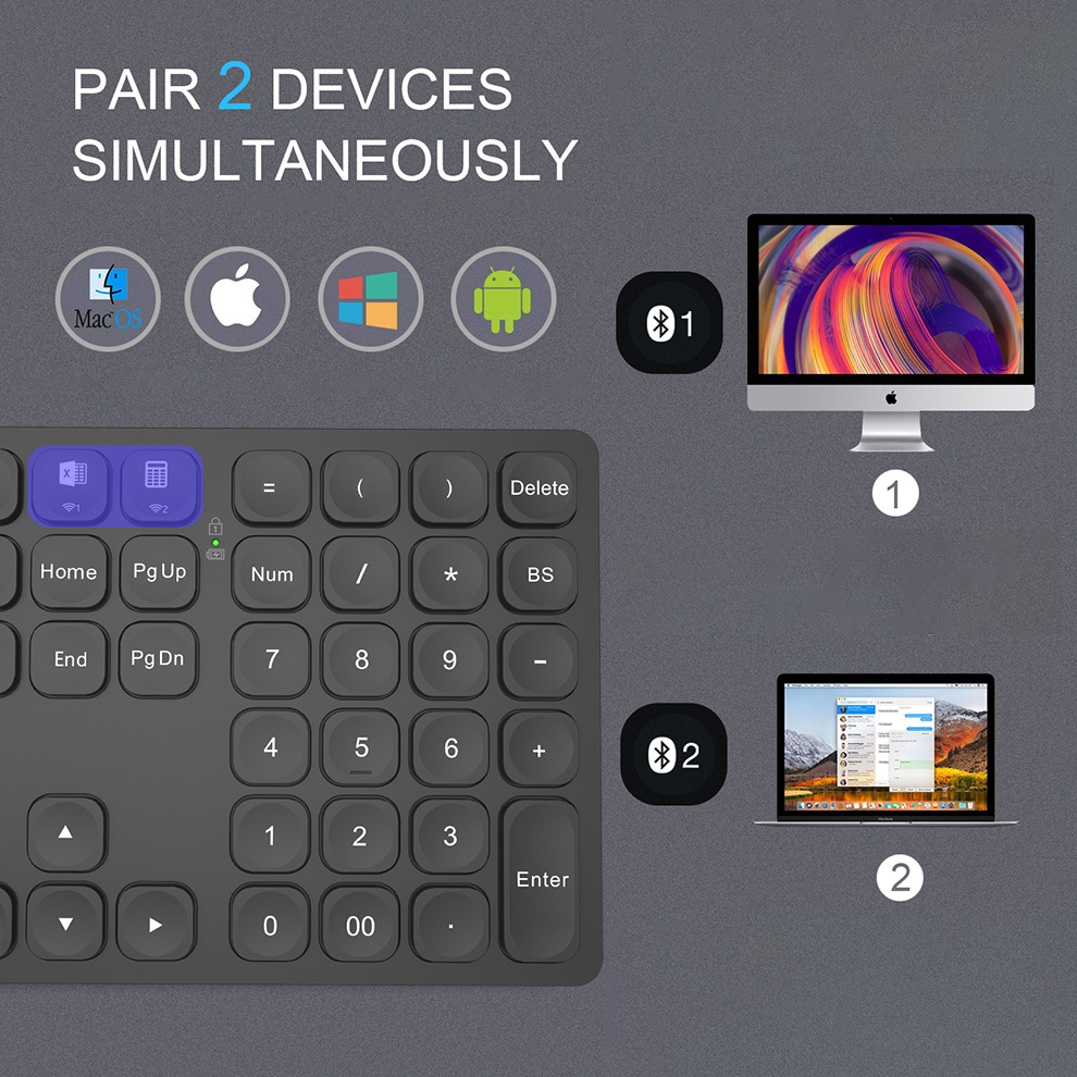 BOW-teclado numérico Bluetooth - Gaming Keyboard Budget reseña y precio