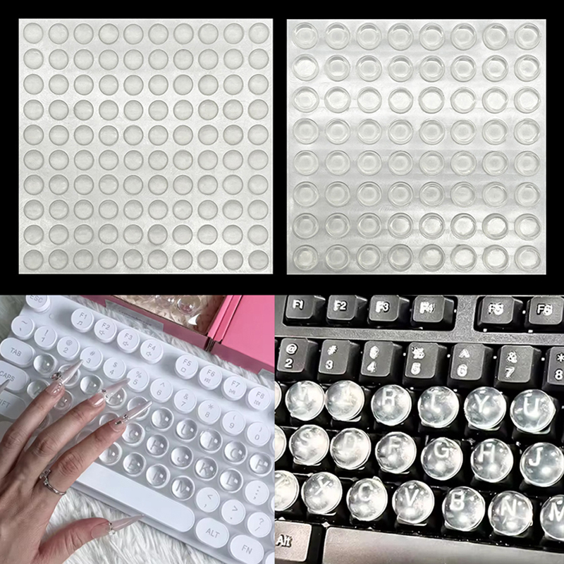 64/100 Piezas de Cubiertas de  - Keyboard Gaming Transparent reseña y precio
