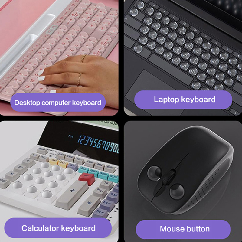 64/100 Piezas de Cubiertas de  - Keyboard Gaming Transparent reseña y precio