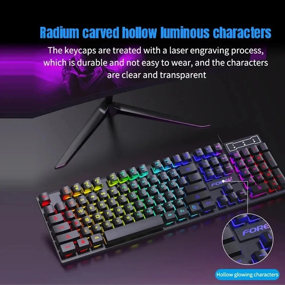 Kebidumei 104: teclado mecánic - Keyboard Mouse Bundle Gaming reseña y precio