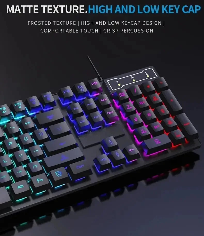 Kebidumei 104: teclado mecánic - Keyboard Mouse Bundle Gaming reseña y precio