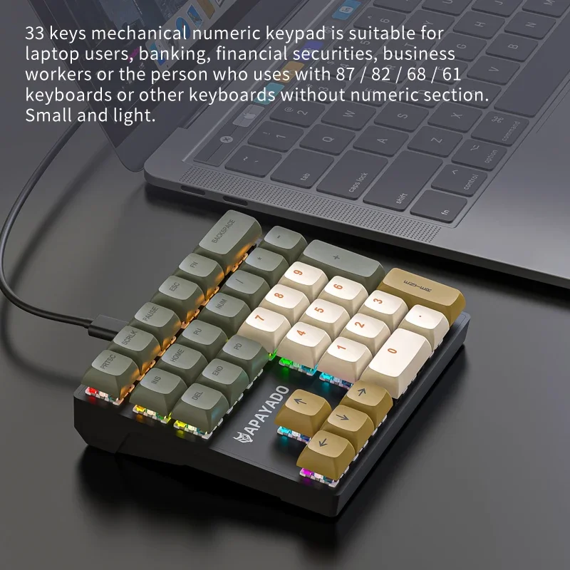 Teclado numérico mecánico con  - Gaming Keyboard 1 Hand reseña y precio