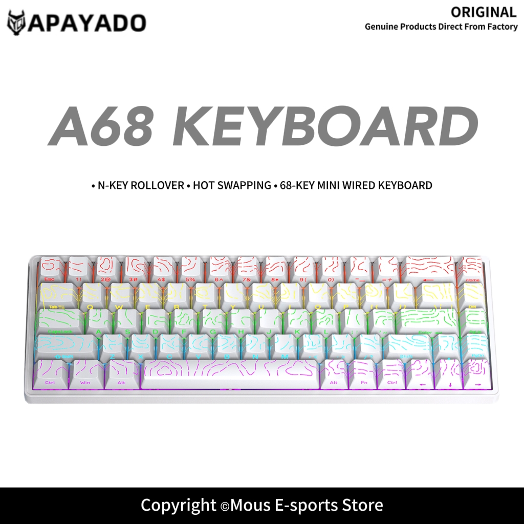 Teclado Mecánico con Cable APA - Gaming Keyboard Budget reseña y precio