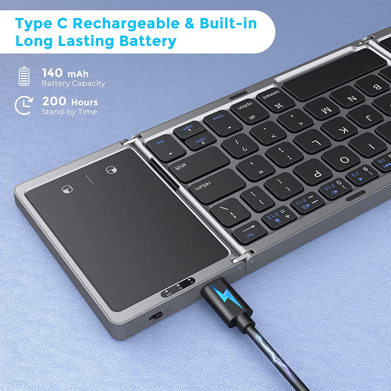 Seenda-teclado plegable inalám - Gaming Keyboard Budget reseña y precio